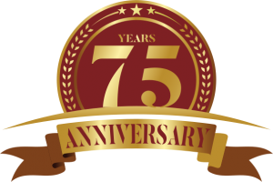 75 year anniversary logo
