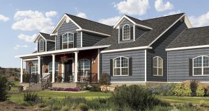 Vinyl siding on home