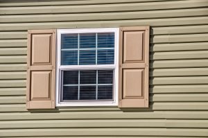 Picture of vinyl siding installed on a home.